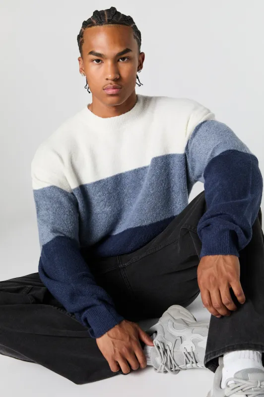 Mossy Knit Colourblock Sweater sold by Charlotte Russe