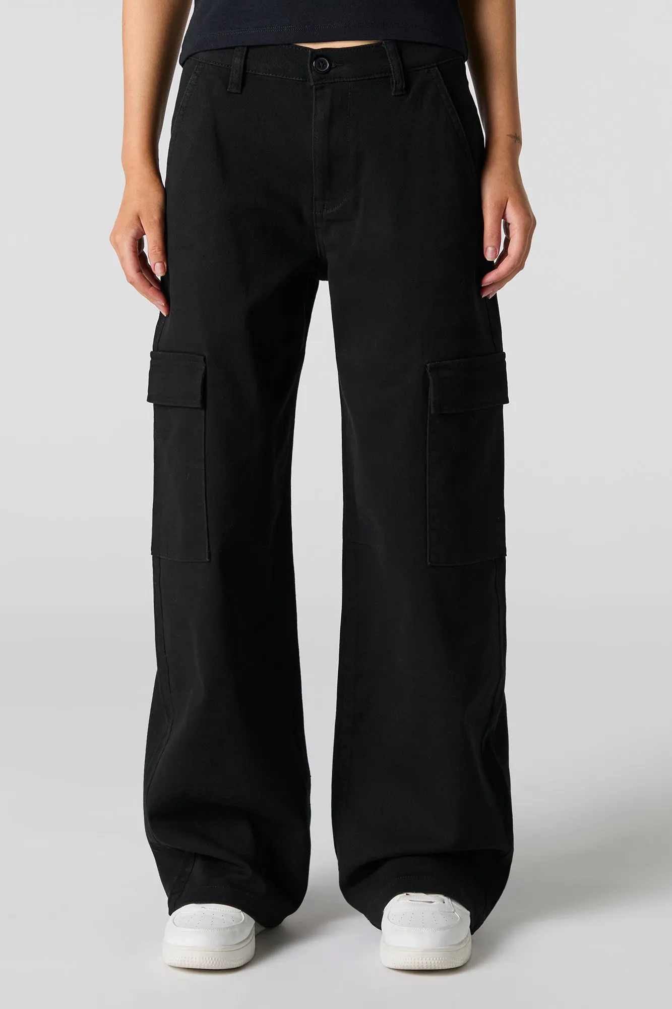 Straight Leg Baggy Cargo sold by Charlotte Russe product image thumbnail 5