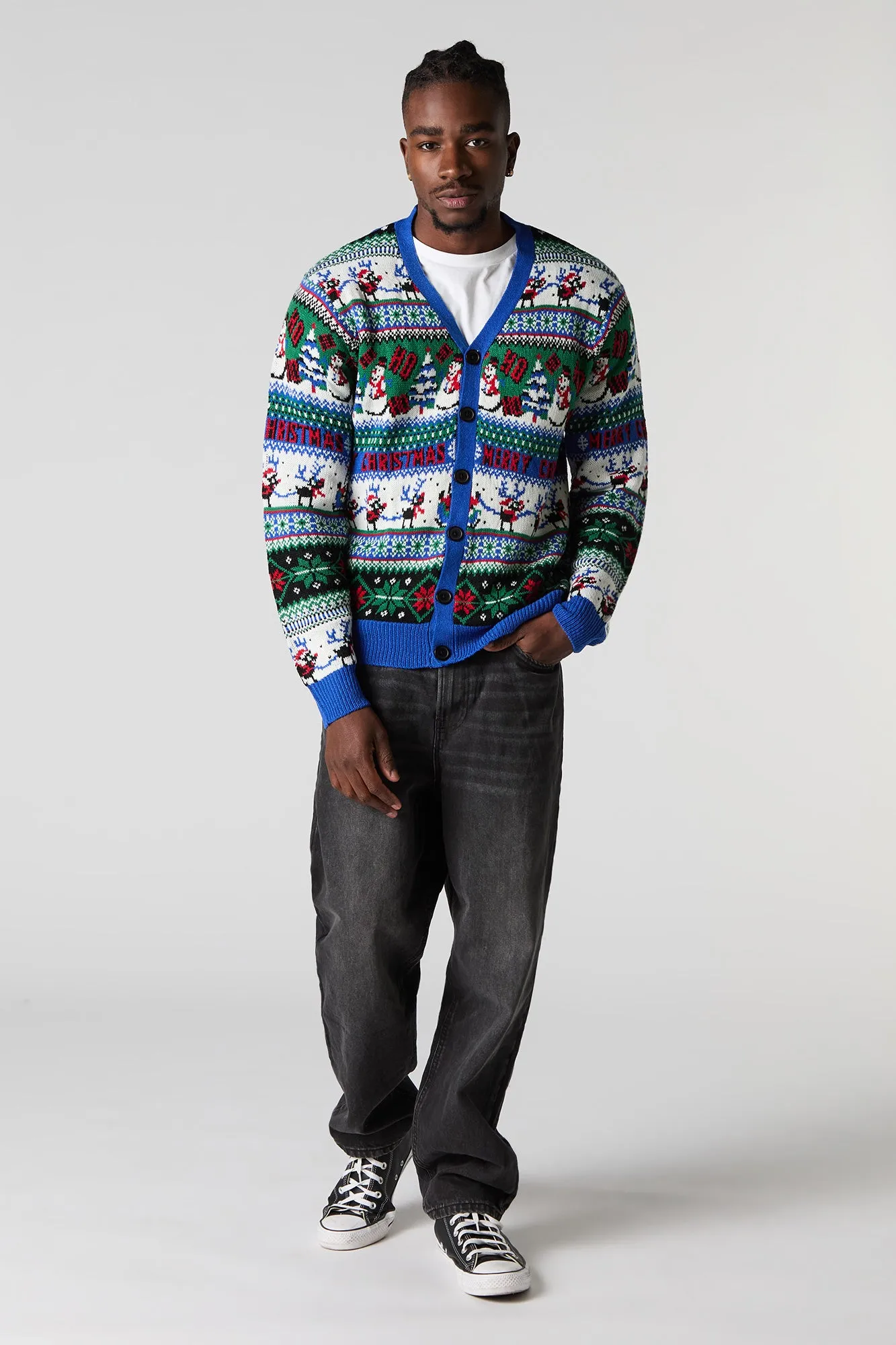 Snowman Fair Isle Ugly Christmas Sweater sold by Charlotte Russe product image thumbnail 3