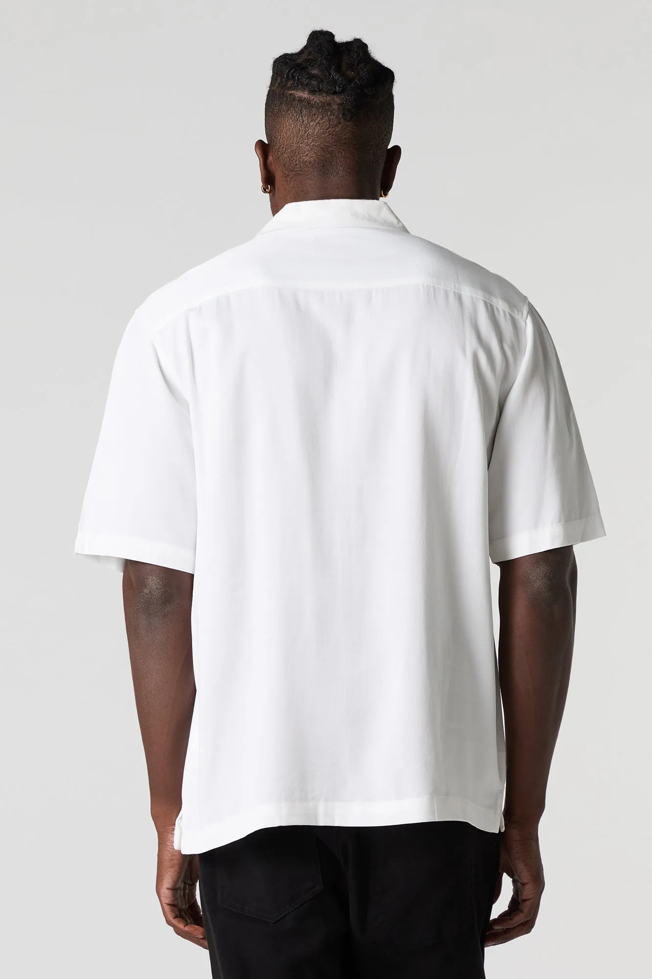 Short Sleeve Button-Up Top sold by Charlotte Russe product image thumbnail 2