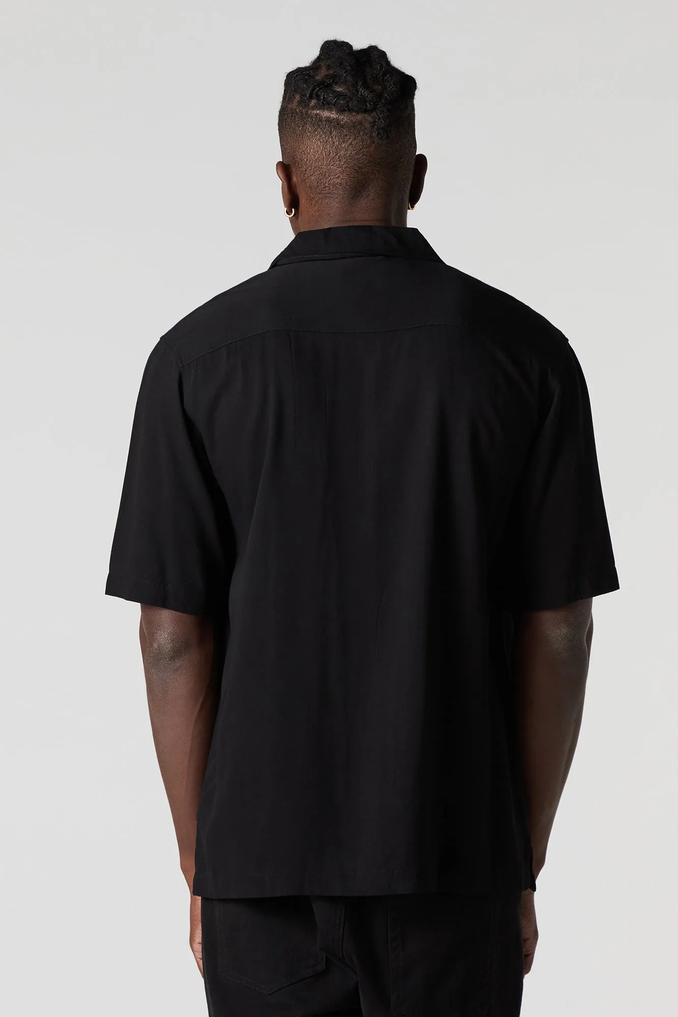 Short Sleeve Button-Up Top sold by Charlotte Russe product image thumbnail 5