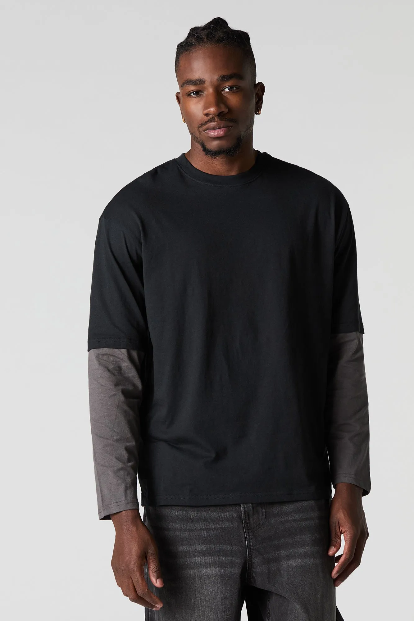 Layered Long Sleeve Top sold by Charlotte Russe product image thumbnail 4