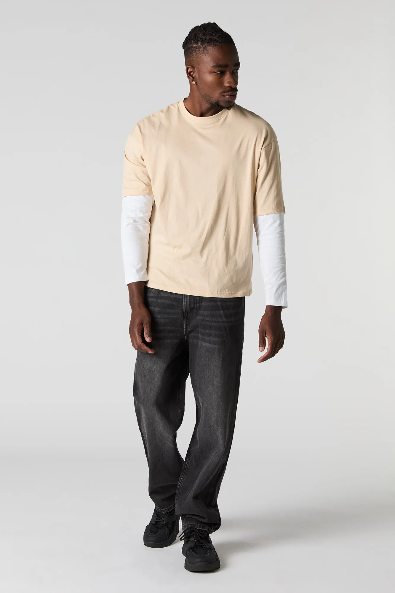 Layered Long Sleeve Top sold by Charlotte Russe product image thumbnail 3