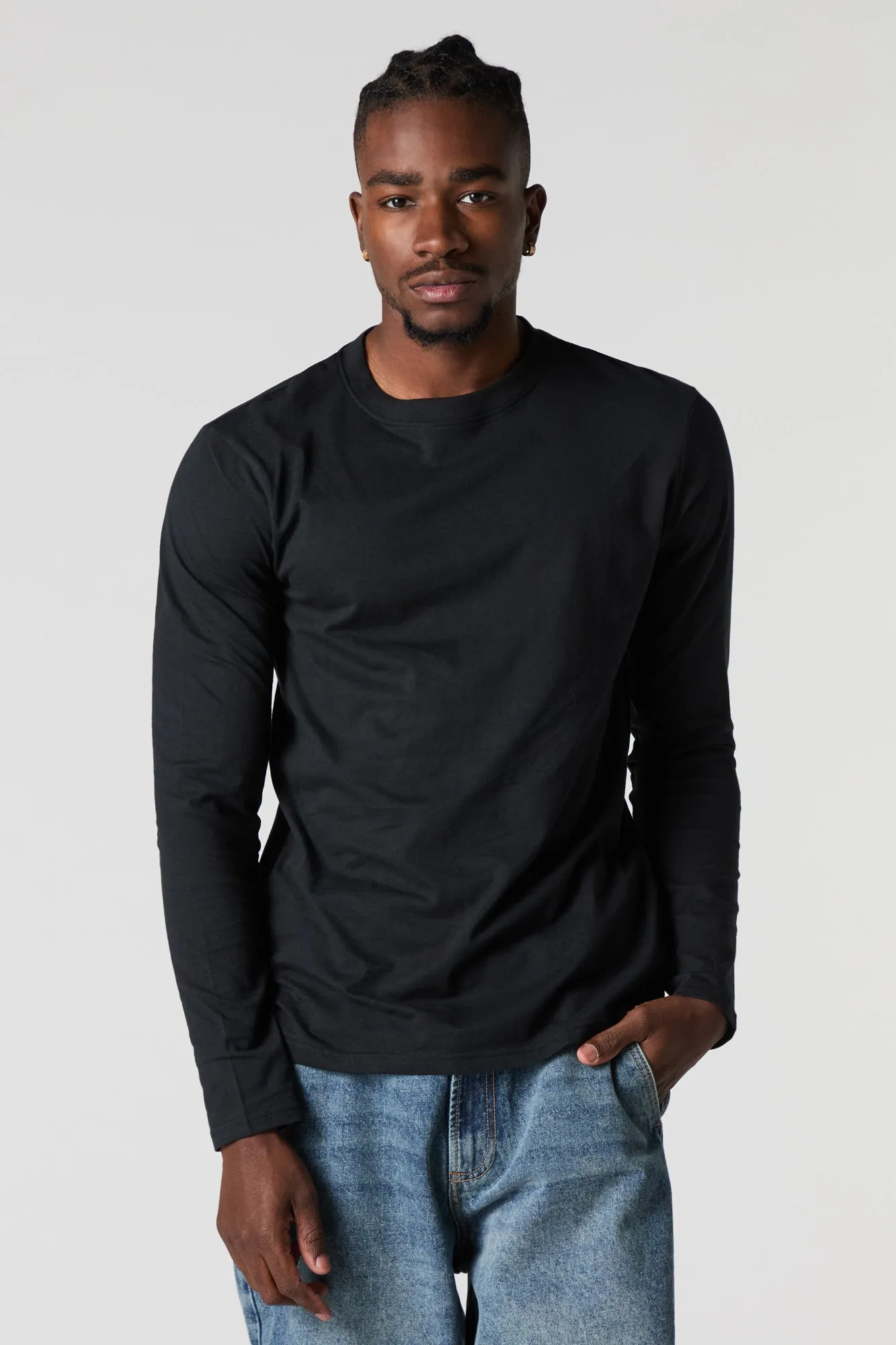 Solid Long Sleeve Top sold by Charlotte Russe product image thumbnail 4