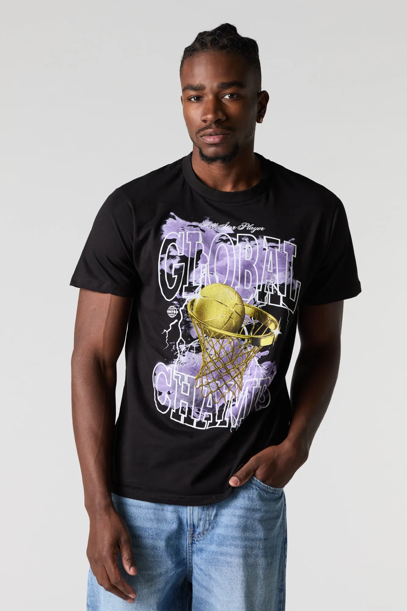 Global Champs Graphic T-Shirt sold by Charlotte Russe
