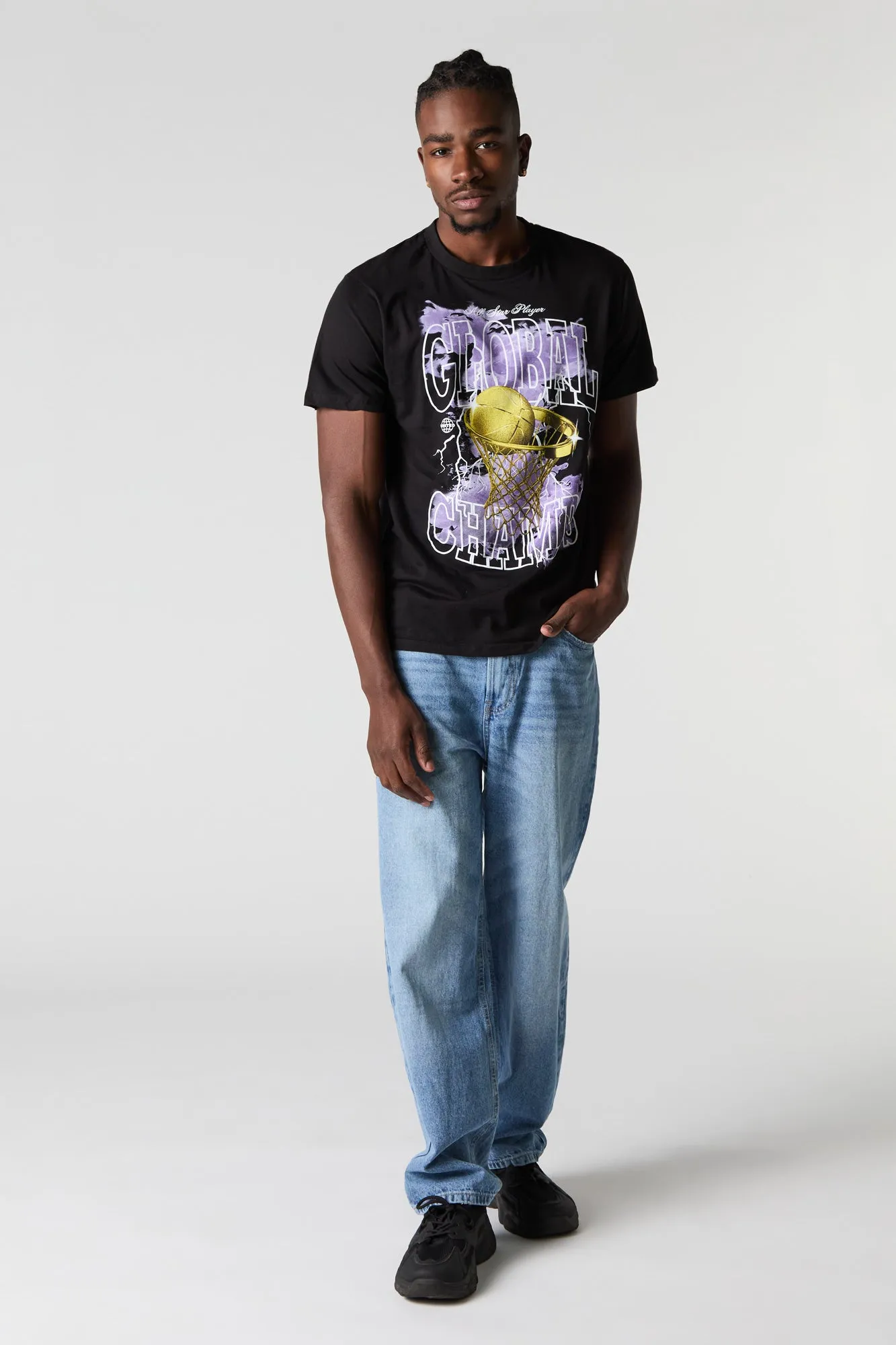 Global Champs Graphic T-Shirt sold by Charlotte Russe product image thumbnail 2