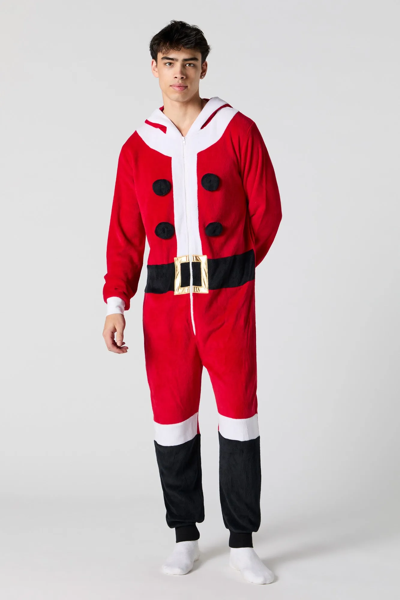 3D Santa Plush Onesie sold by Charlotte Russe product image thumbnail 2