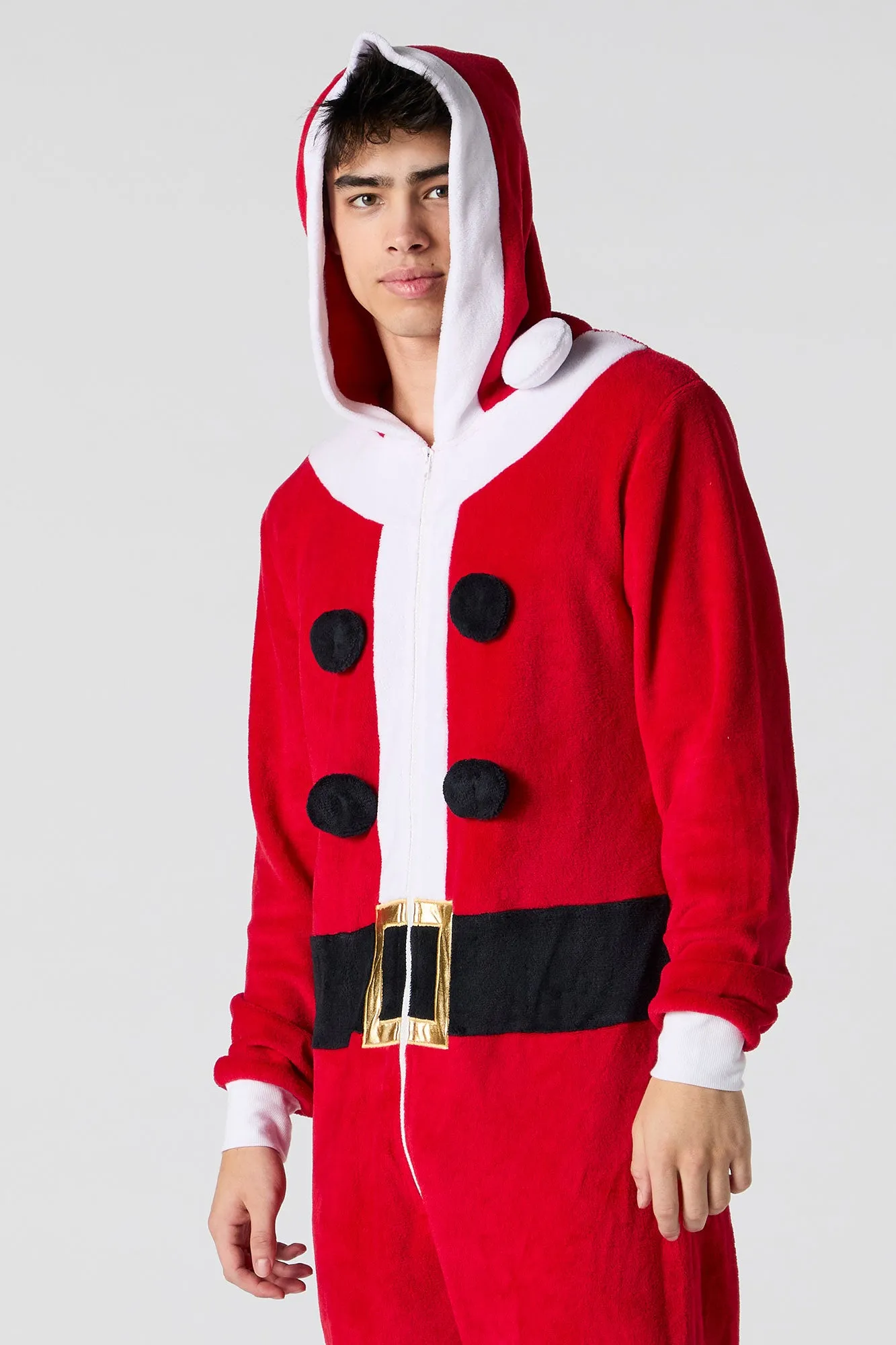 3D Santa Plush Onesie sold by Charlotte Russe