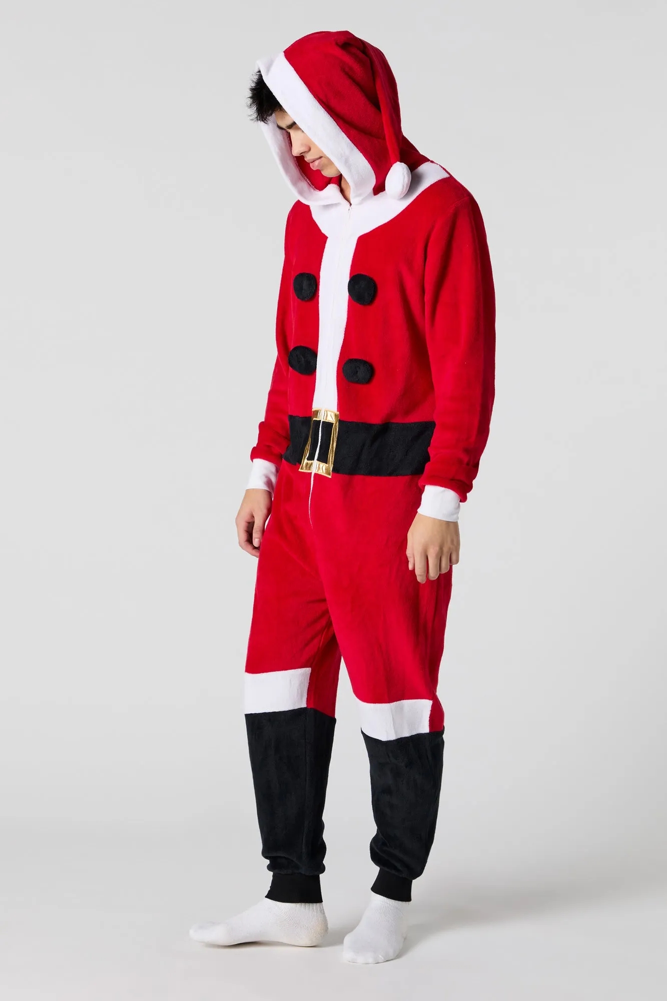 3D Santa Plush Onesie sold by Charlotte Russe product image thumbnail 3