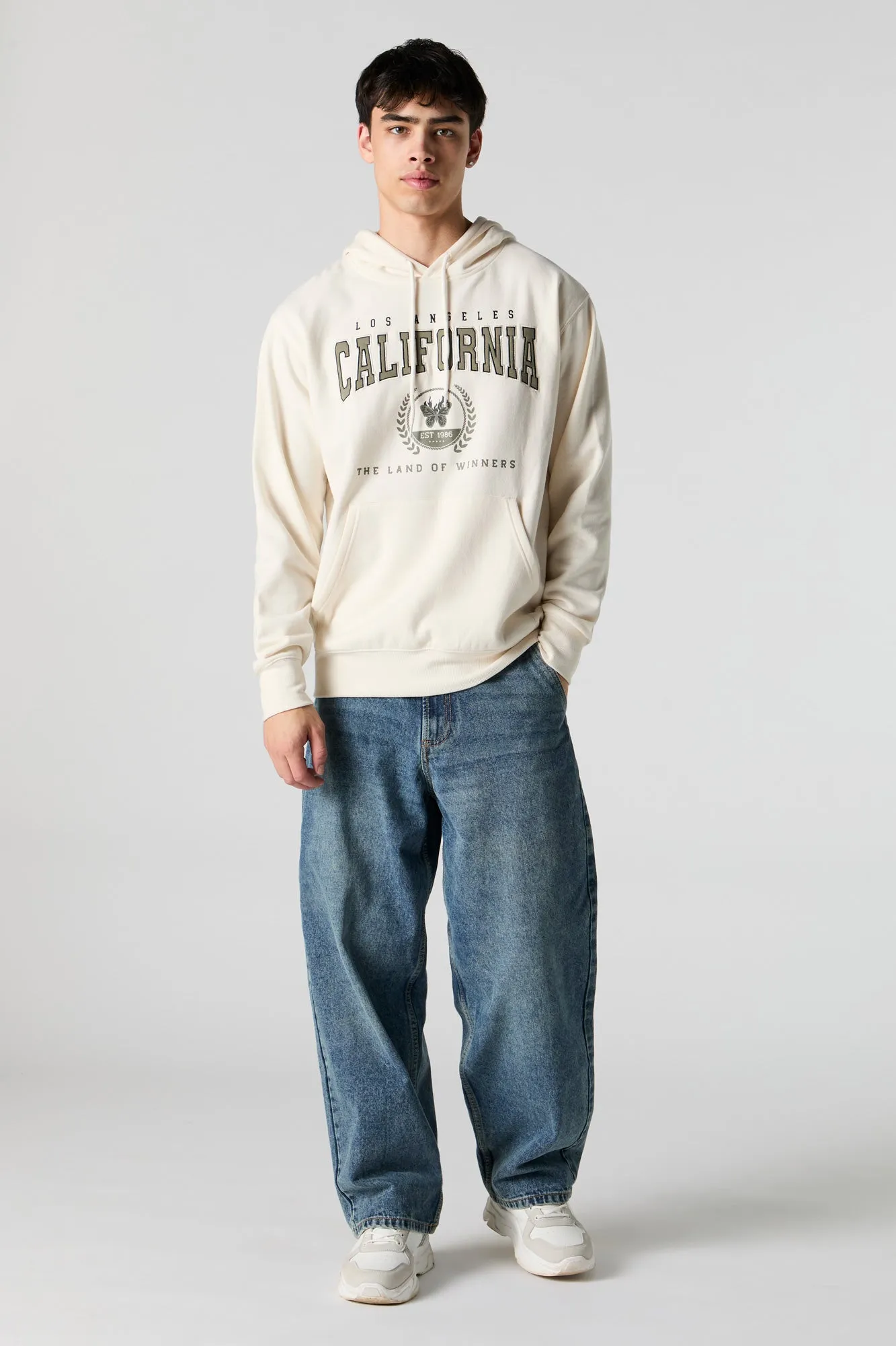 City Embroidered Fleece Hoodie sold by Charlotte Russe product image thumbnail 3