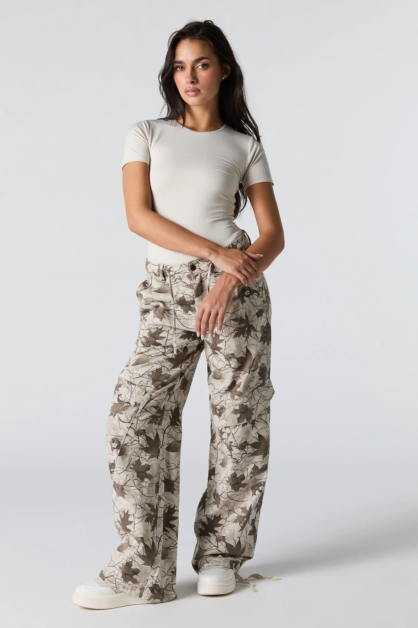 Contour Round Neck Short Sleeve Bodysuit sold by Charlotte Russe product image thumbnail 3