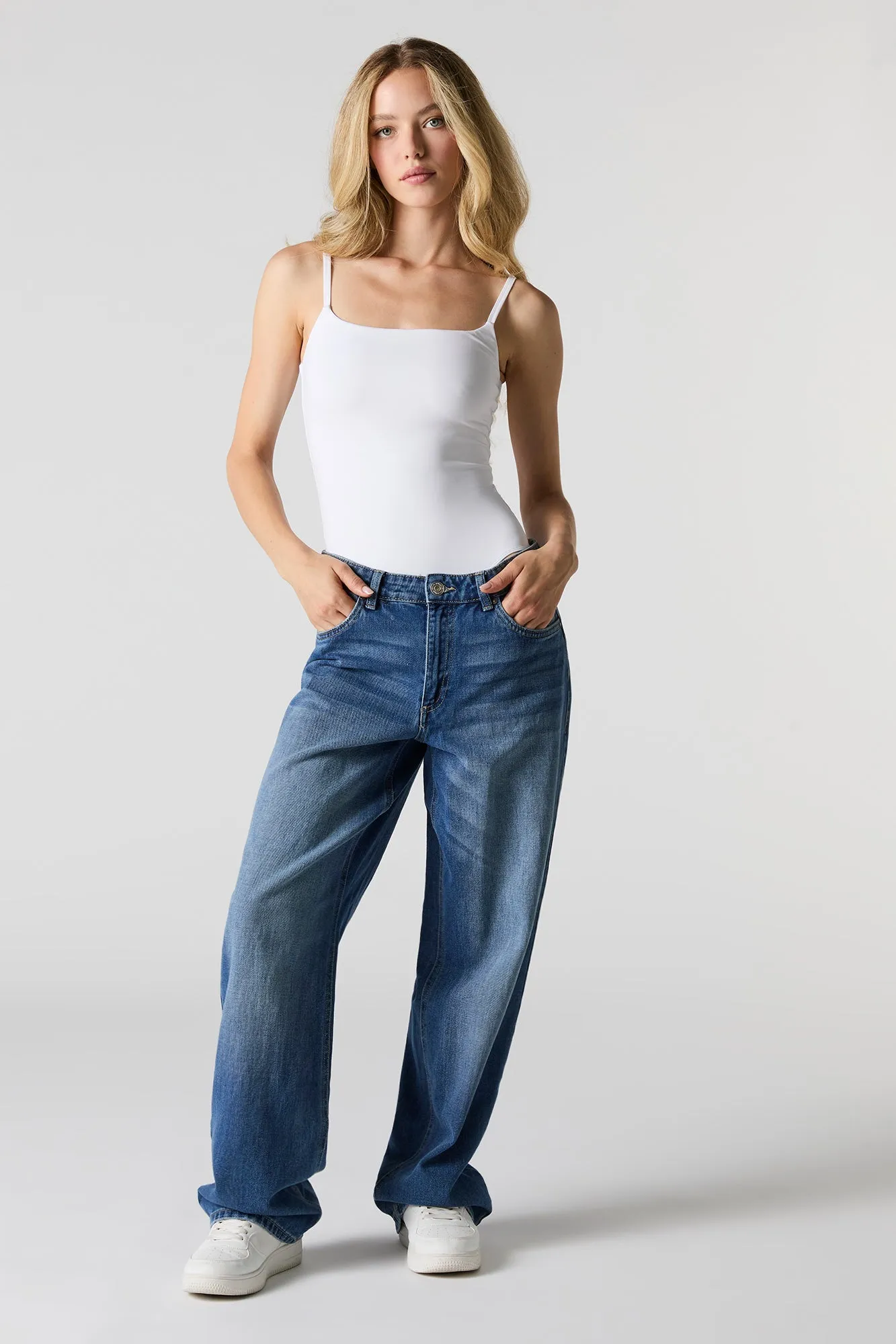 Contour Square Neck Sleeveless Bodysuit sold by Charlotte Russe product image thumbnail 3