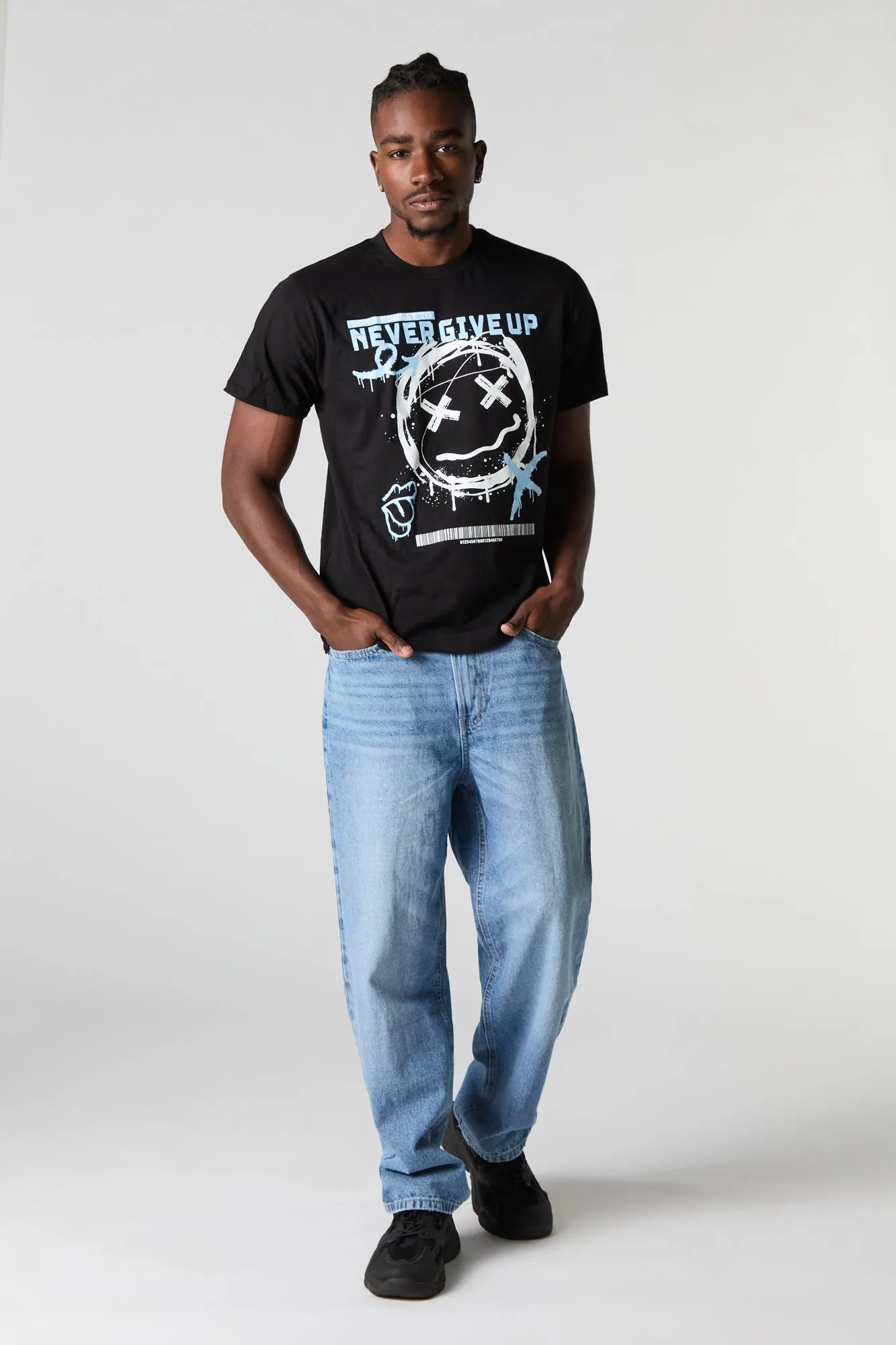 Never Give Up Graphic T-Shirt sold by Charlotte Russe product image thumbnail 2