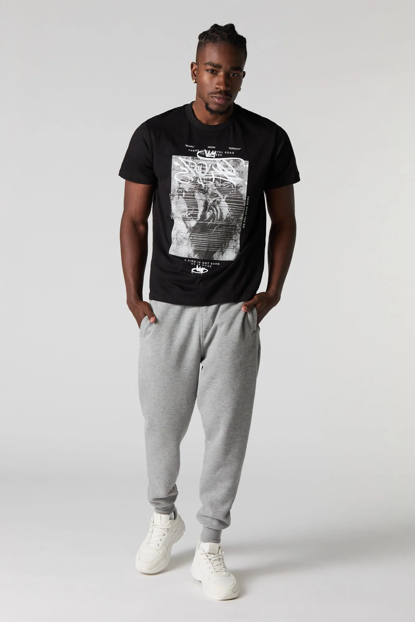 Royal Lion Graphic T-Shirt sold by Charlotte Russe product image thumbnail 2