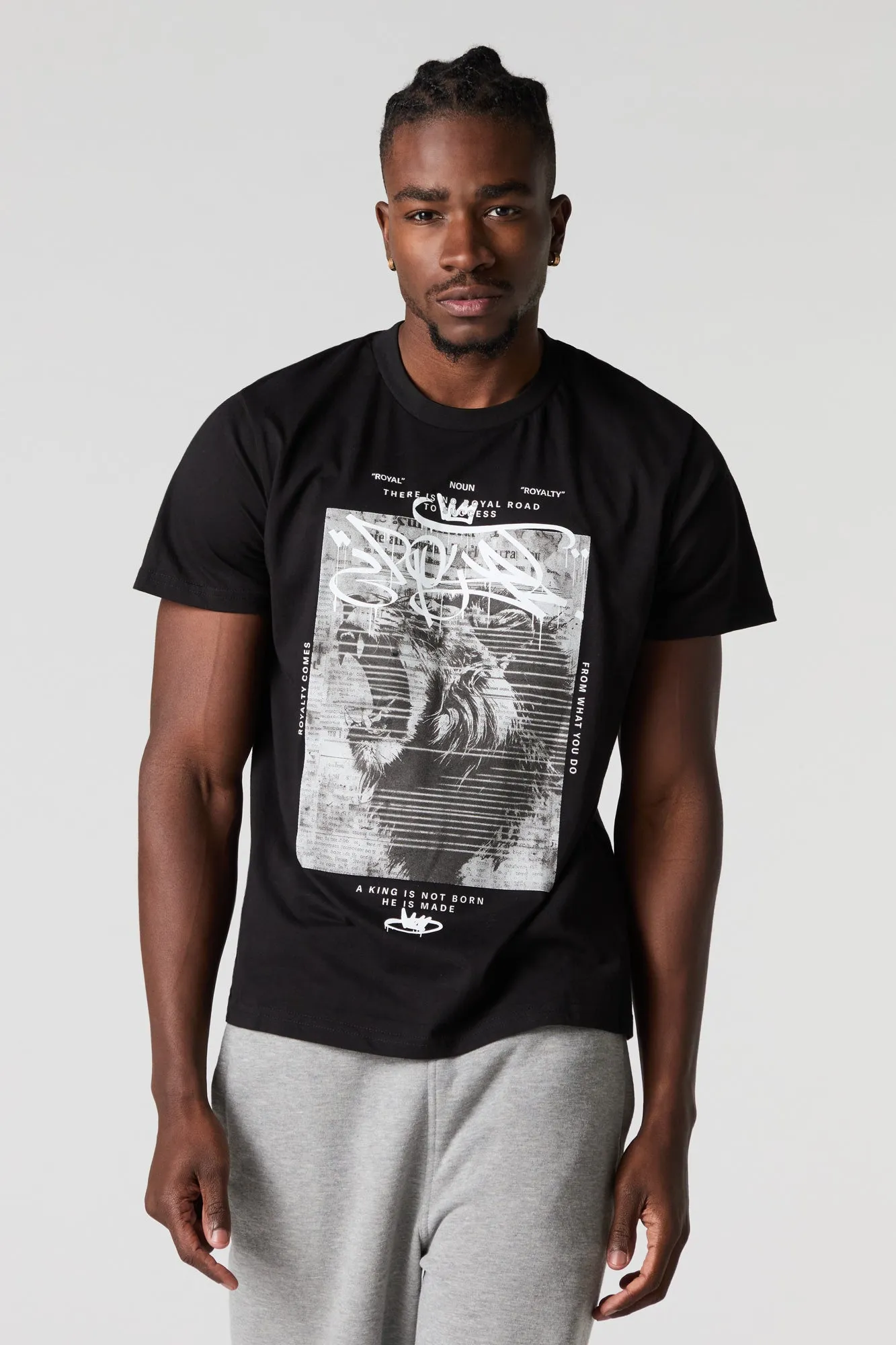 Royal Lion Graphic T-Shirt sold by Charlotte Russe