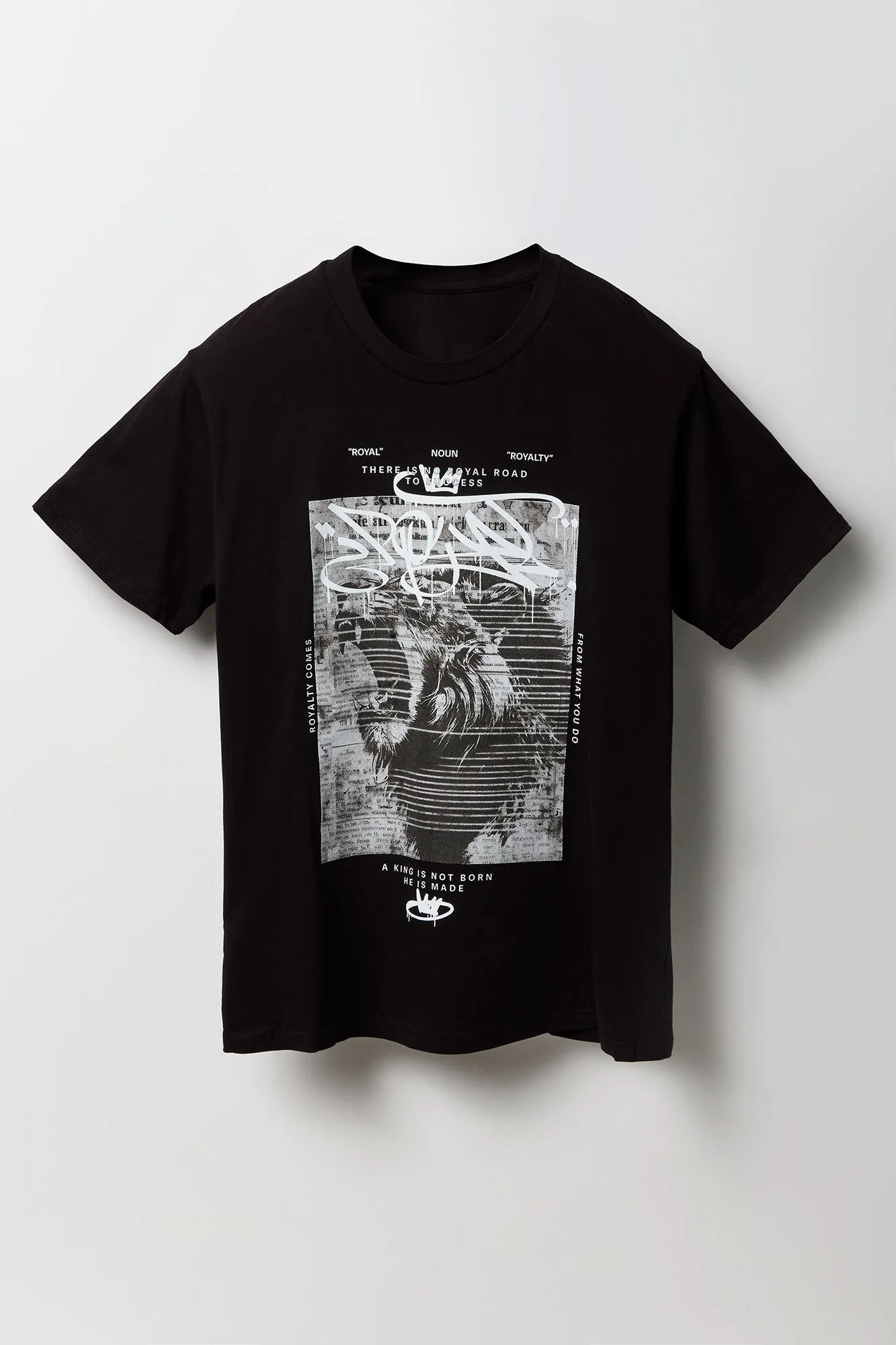 Royal Lion Graphic T-Shirt sold by Charlotte Russe product image thumbnail 4