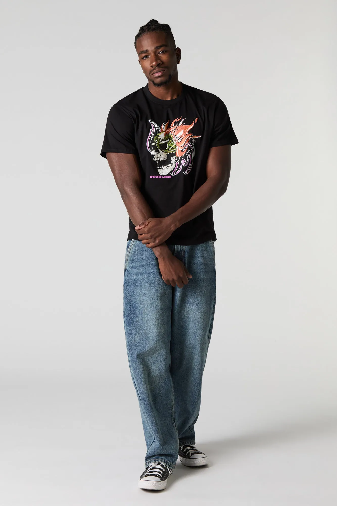 Reckless Graphic T-Shirt sold by Charlotte Russe product image thumbnail 2