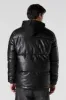 Faux Leather Hooded Puffer Jacket sold by Charlotte Russe