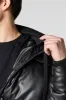 Faux Leather Hooded Puffer Jacket sold by Charlotte Russe