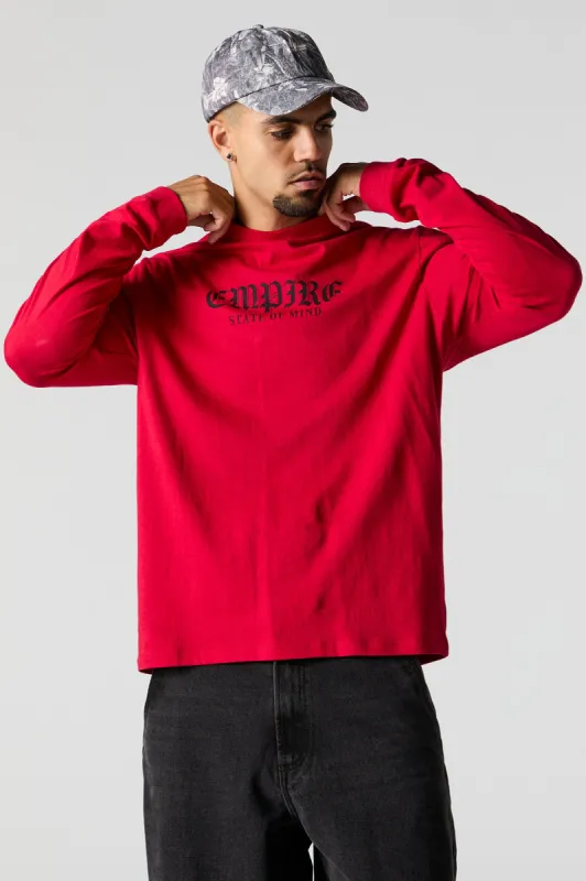 Empire State of Mind Graphic Long Sleeve Top sold by Charlotte Russe