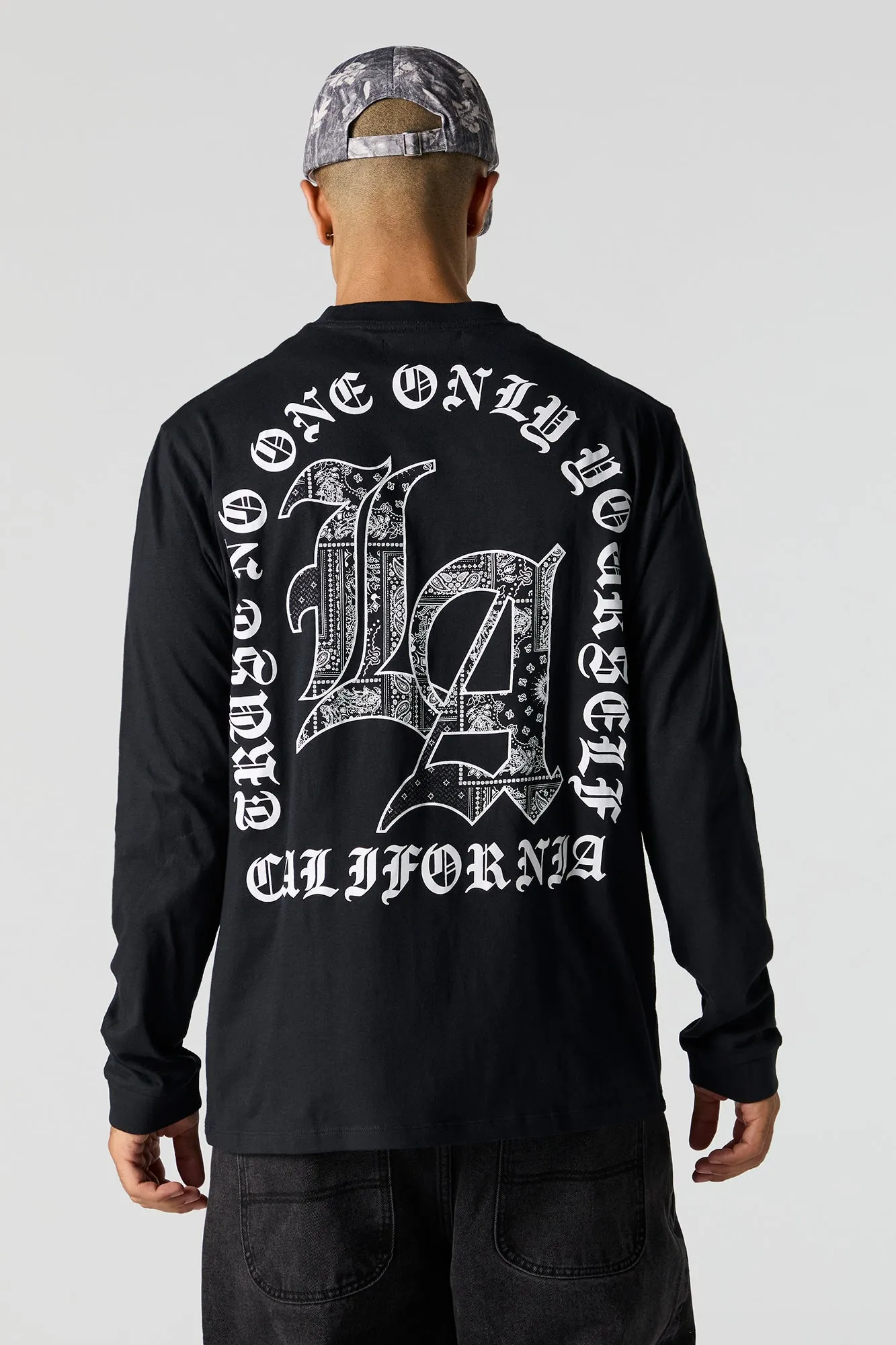 LA Bandana Graphic Long Sleeve Top sold by Charlotte Russe product image thumbnail 2