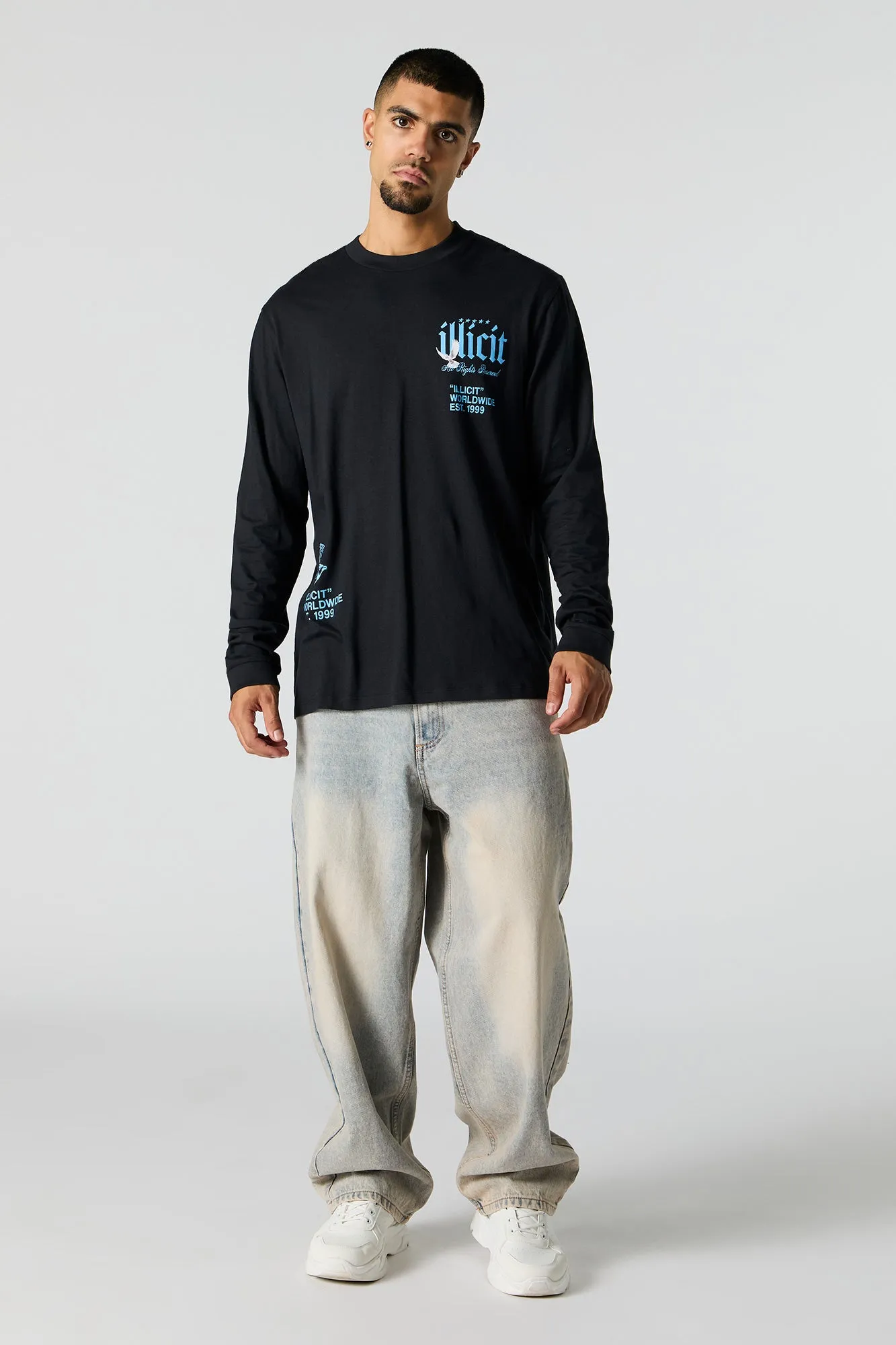 Illicit Dove Graphic Long Sleeve Top sold by Charlotte Russe product image thumbnail 3