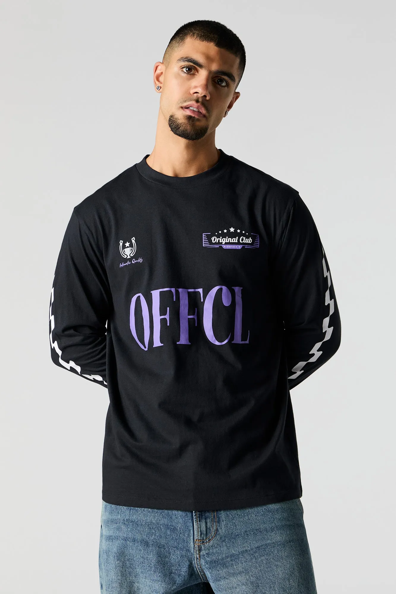 Racing Graphic Long Sleeve Top sold by Charlotte Russe product image thumbnail 4