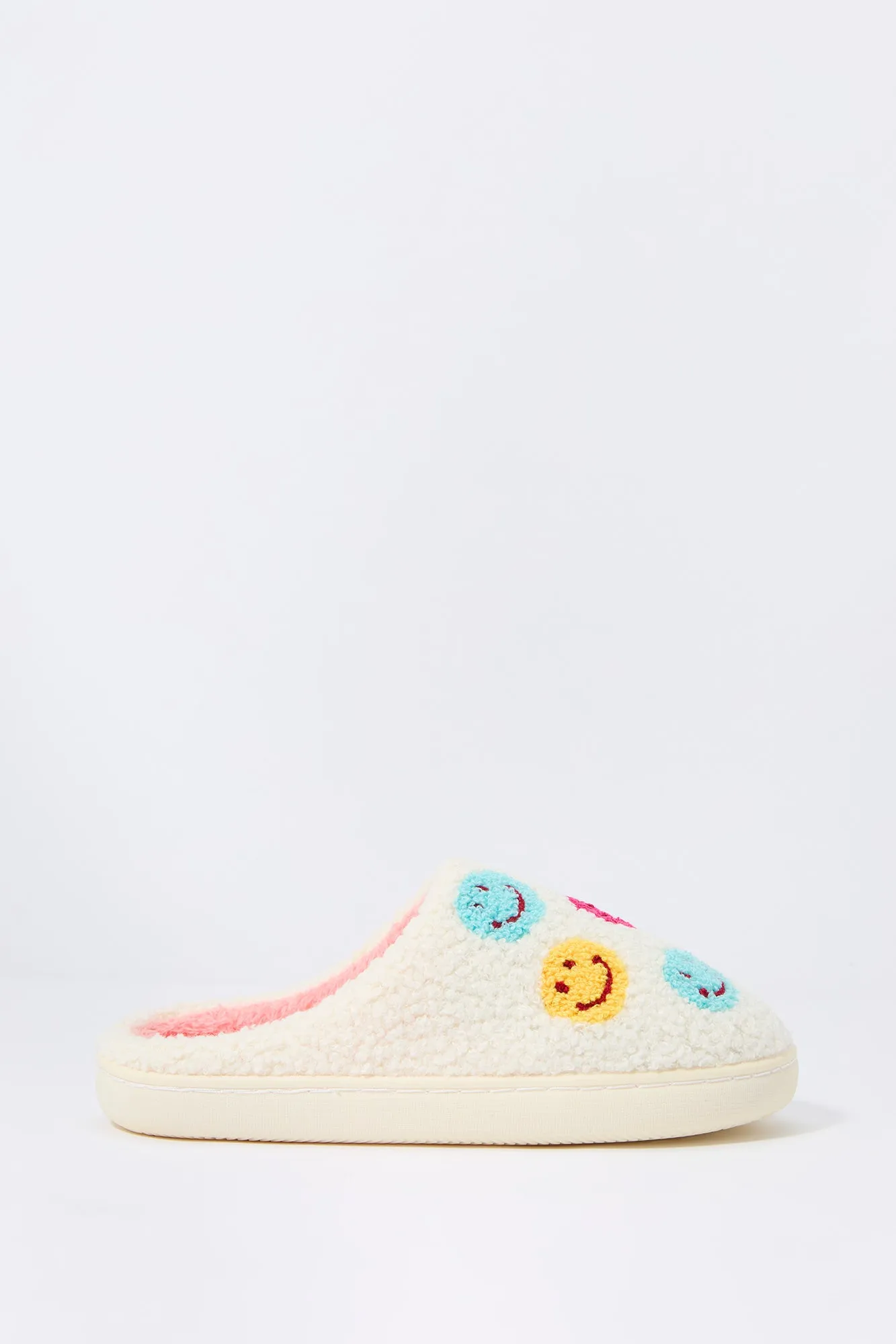 Happy Faces Sherpa Slipper sold by Charlotte Russe product image thumbnail 2