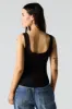 Ribbed Scoop Neck Tank sold by Charlotte Russe