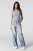 Vintage Wash Mid Rise Baggy Jean sold by Charlotte Russe