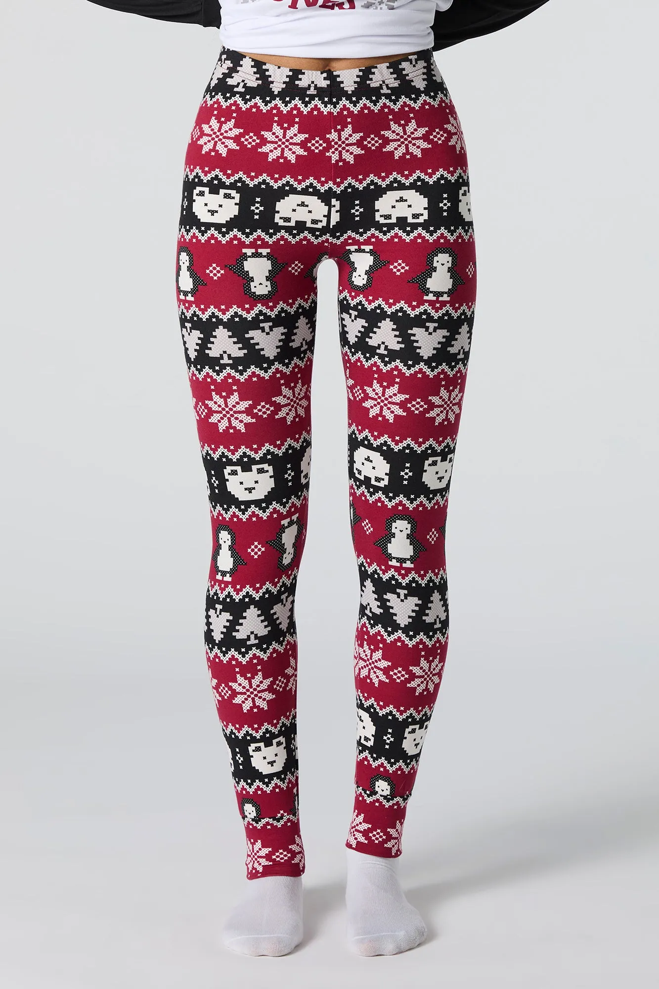 Womens Matching the Family Naughty or Nice 2 Piece Pajama Set sold by Charlotte Russe product image thumbnail 2