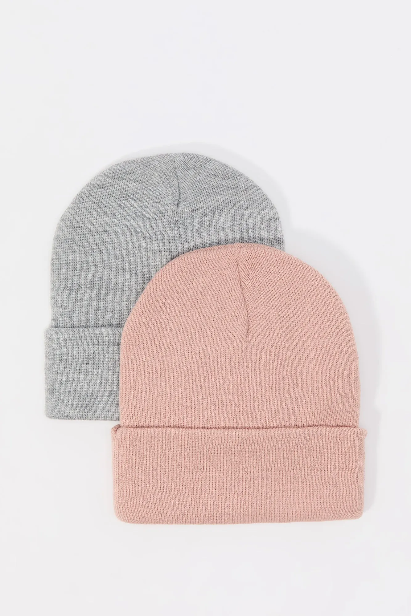 Ribbed Knit Beanie (2 Pack) sold by Charlotte Russe