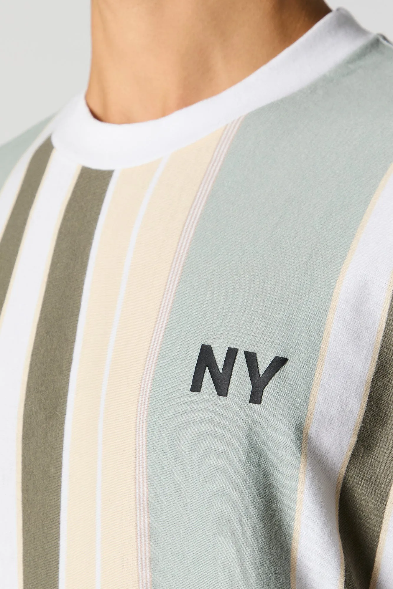 Embroidered Striped T-Shirt sold by Charlotte Russe product image thumbnail 4