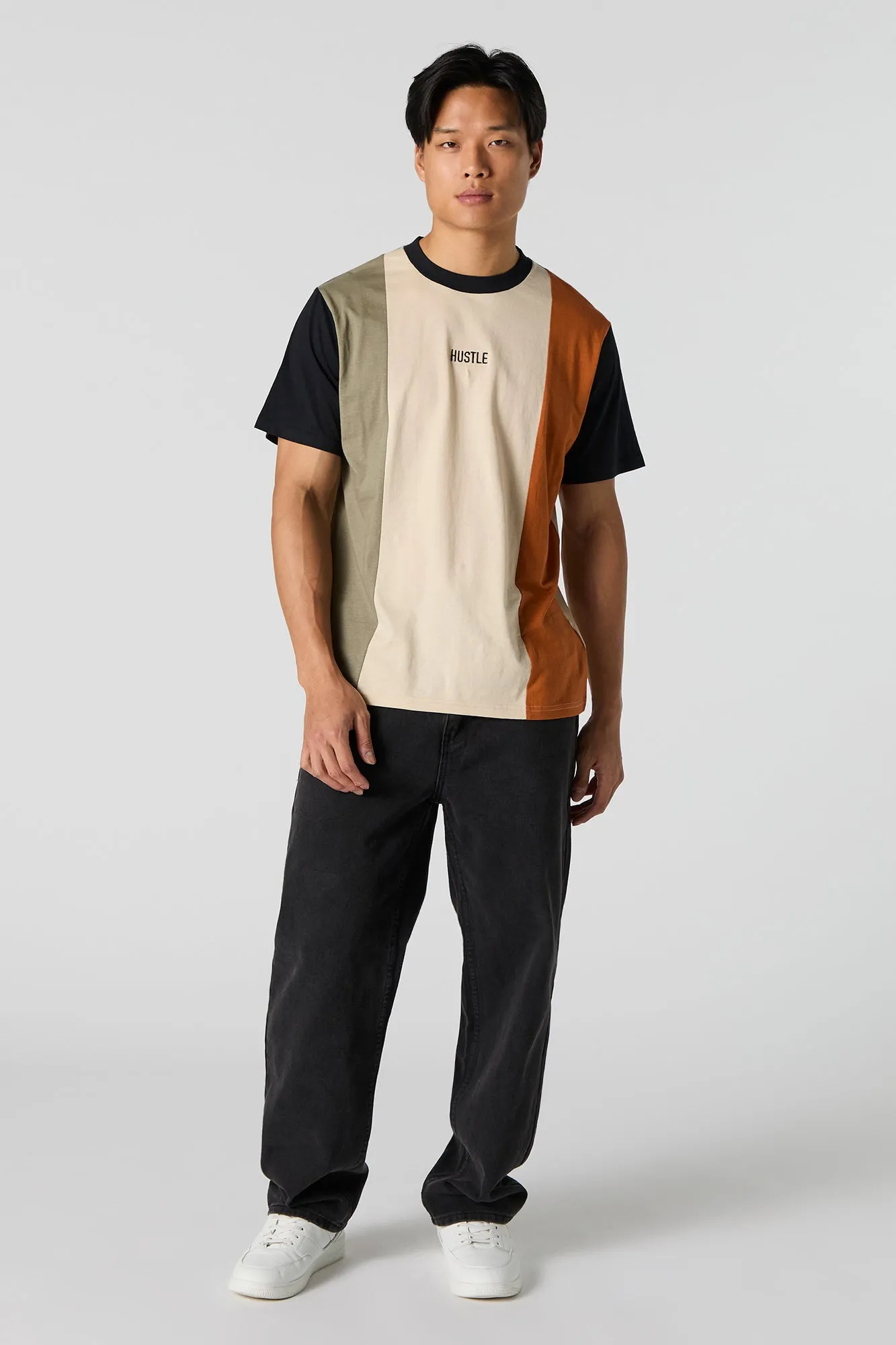 Colourblock Embroidered T-Shirt sold by Charlotte Russe product image thumbnail 3