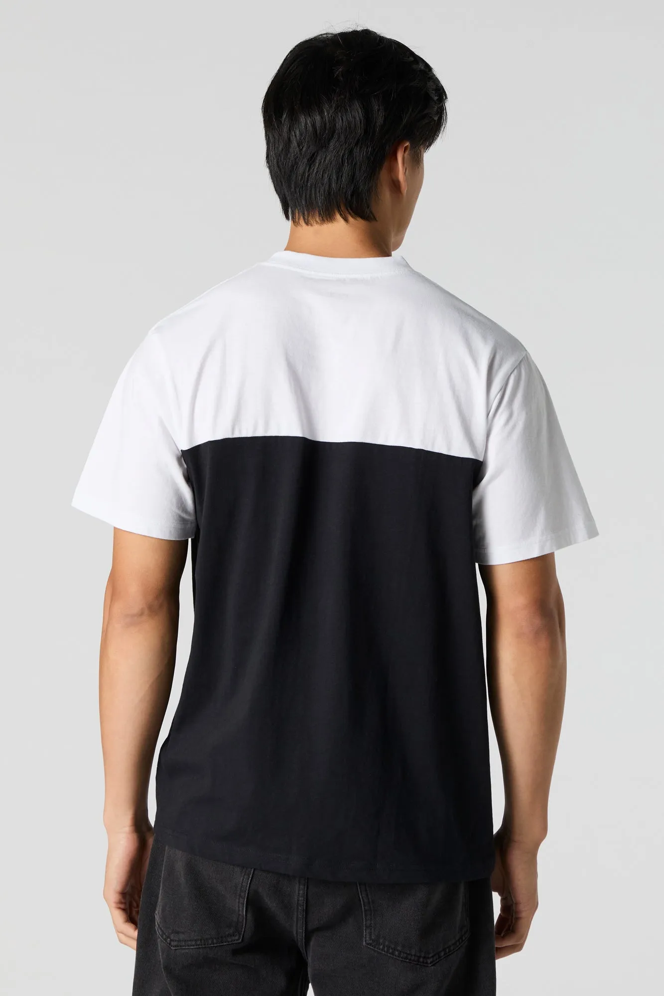 Colourblock Chest Pocket T-Shirt sold by Charlotte Russe product image thumbnail 5