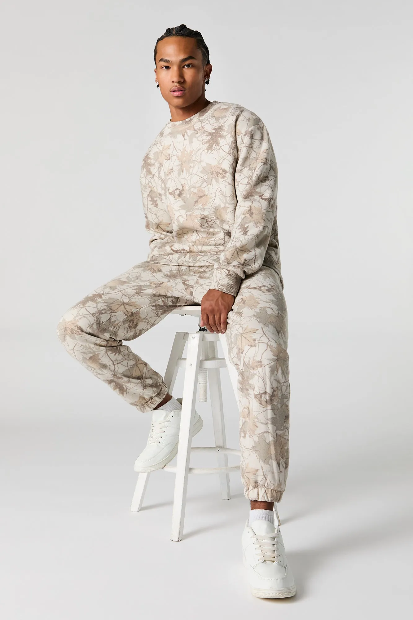 Solid Fleece Drawstring Jogger sold by Charlotte Russe