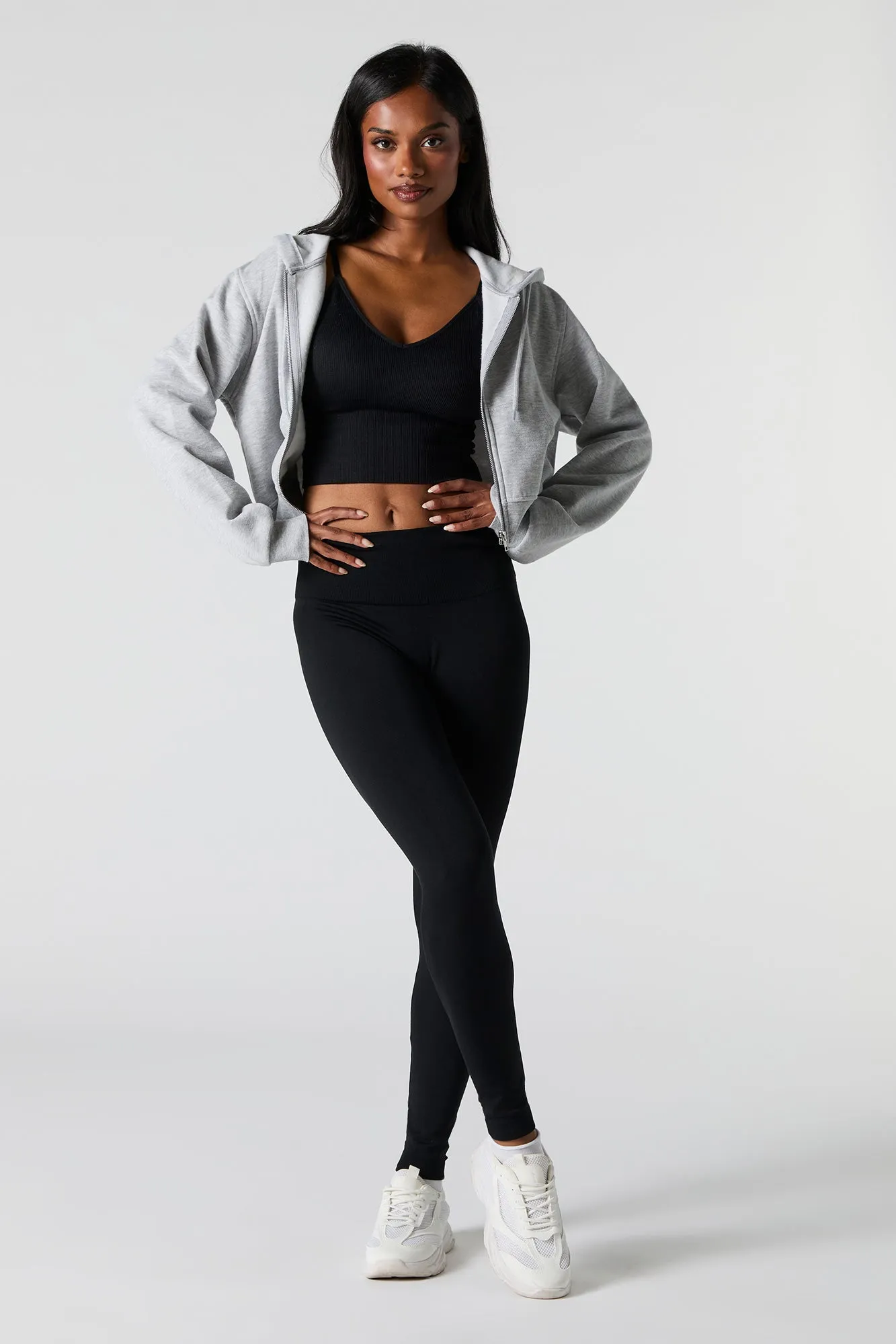 High Rise Seamless Fleece Legging sold by Charlotte Russe product image thumbnail 4