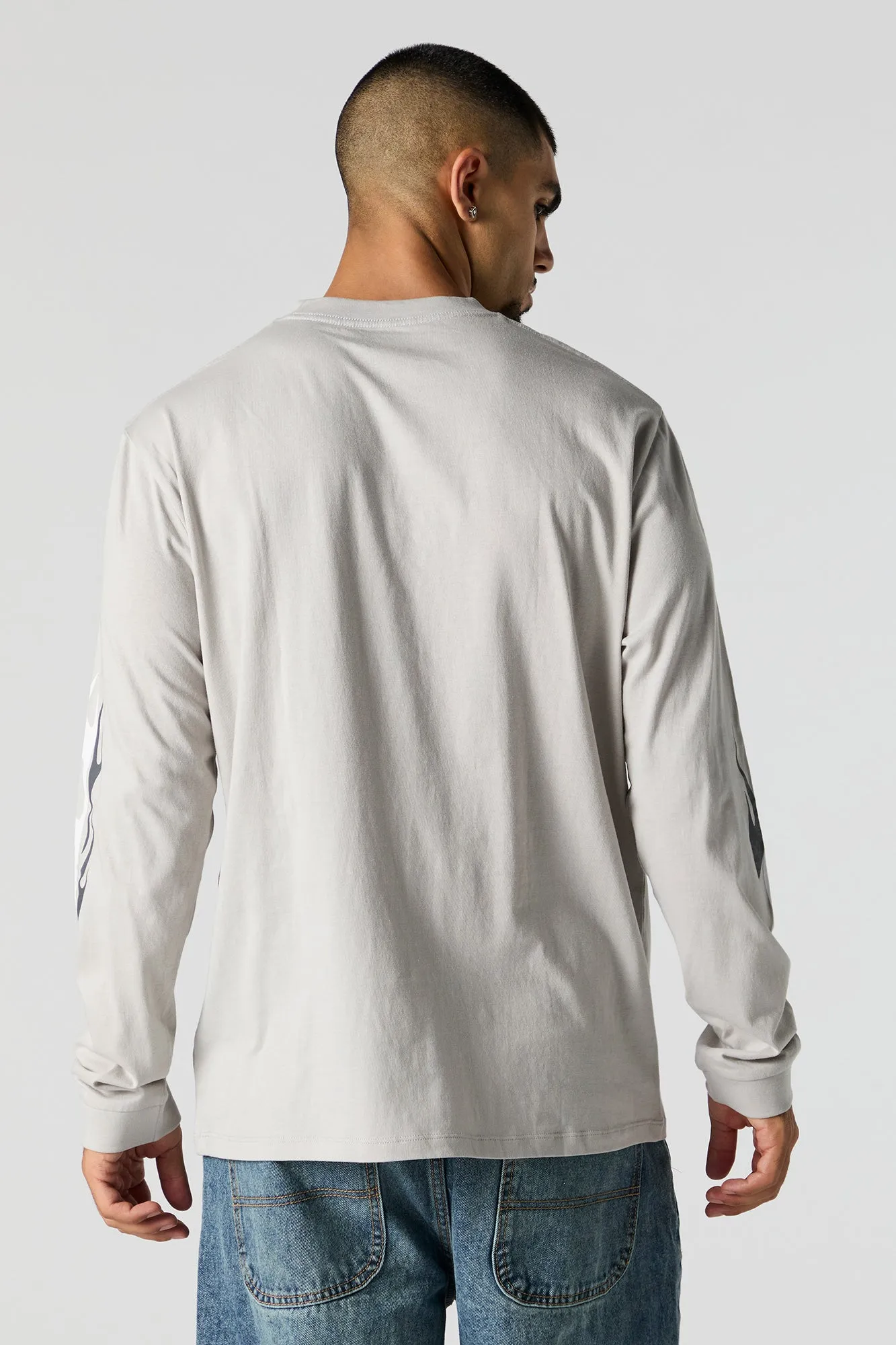 Stunt Double Graphic Long Sleeve Top sold by Charlotte Russe product image thumbnail 2