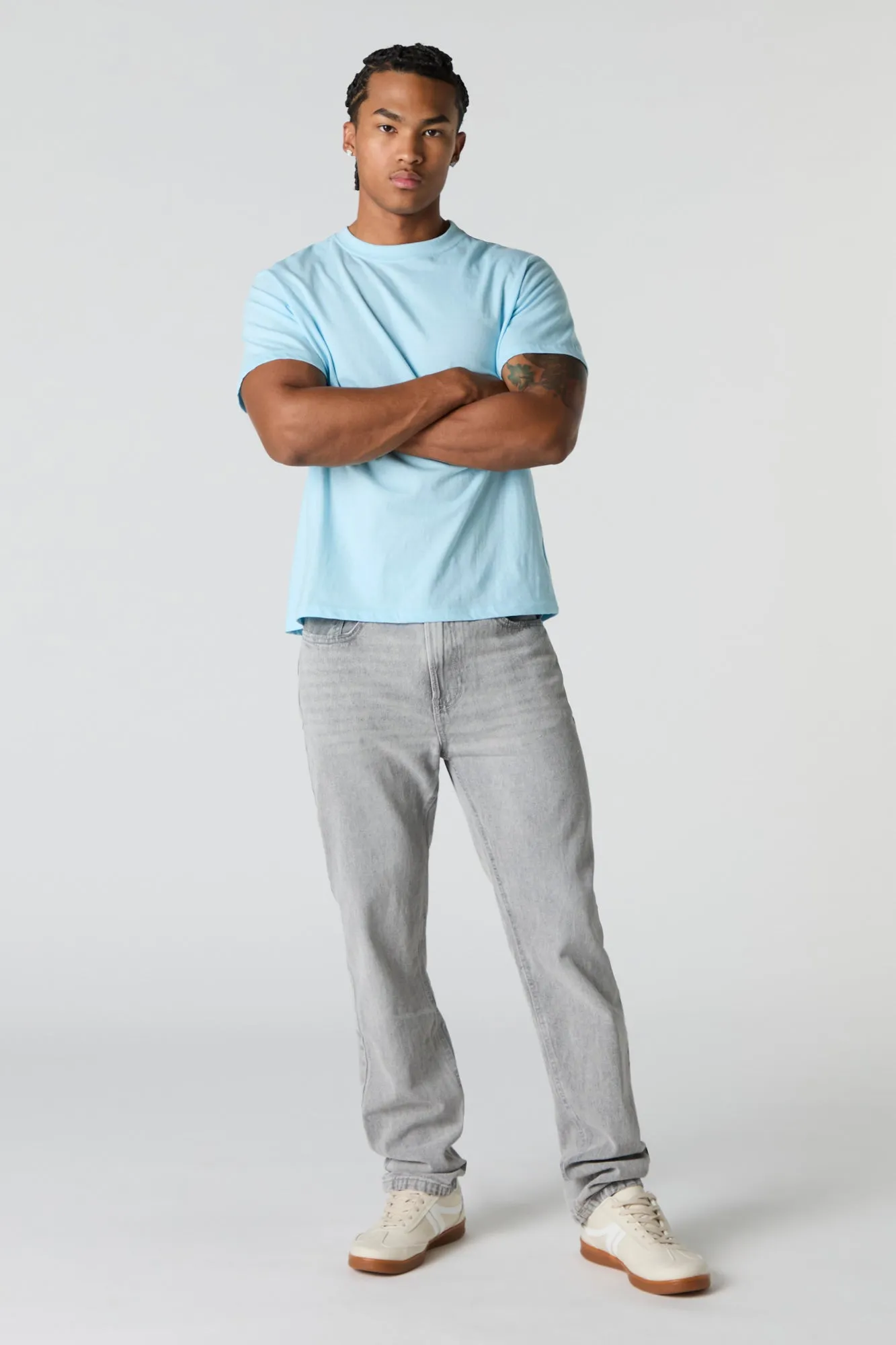 Solid Crewneck T-Shirt sold by Charlotte Russe product image thumbnail 3