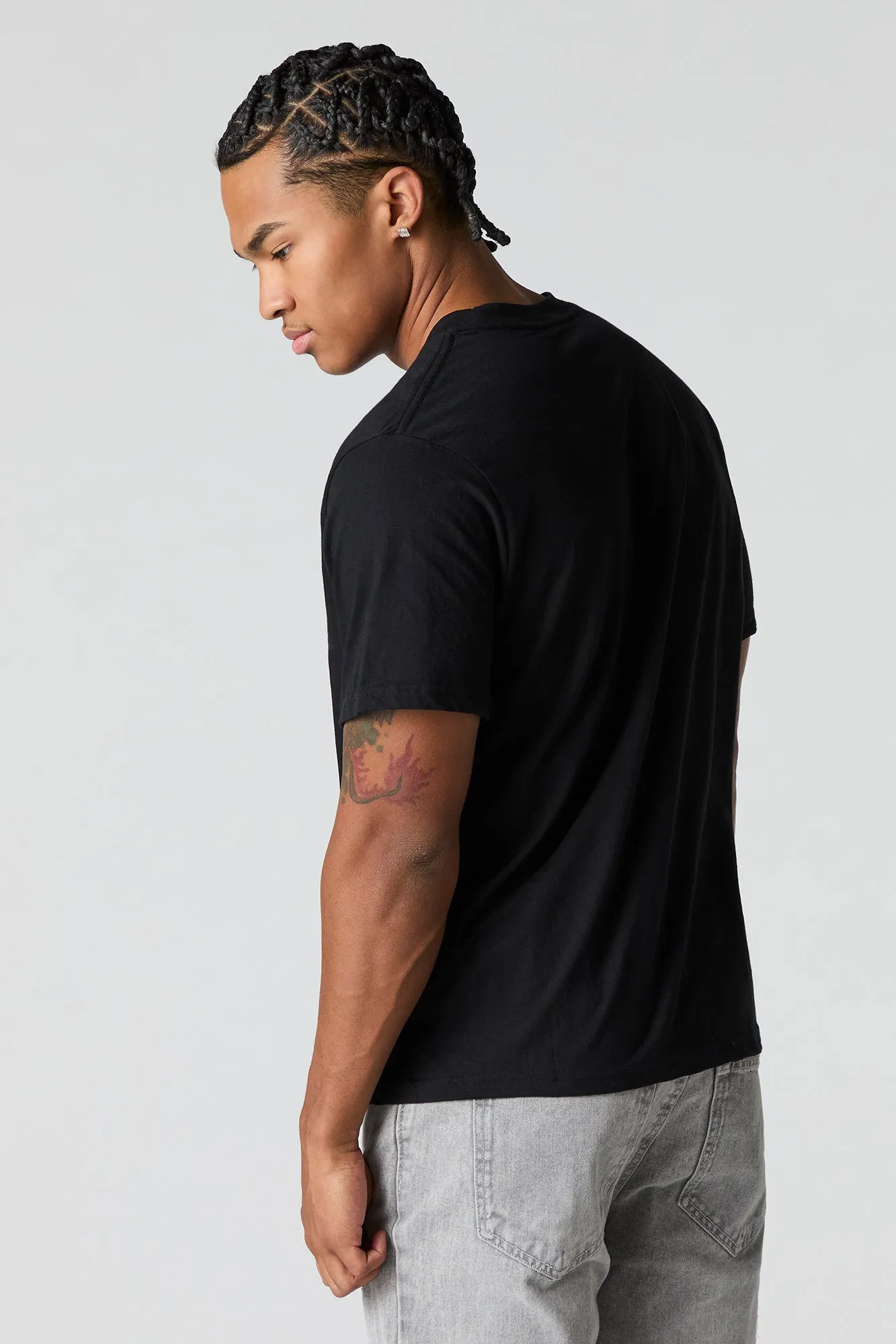 Solid Crewneck T-Shirt sold by Charlotte Russe product image thumbnail 5