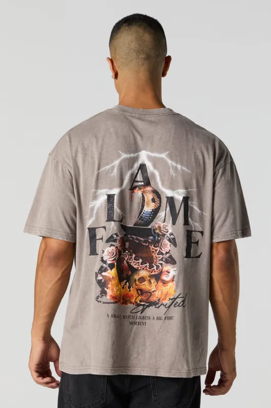 Flame Graphic T-Shirt sold by Charlotte Russe