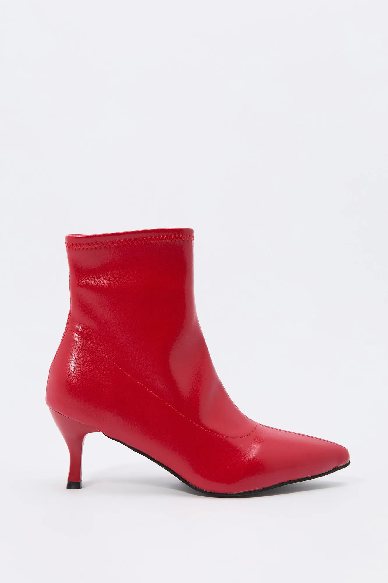 Faux-Leather Pointed Toe Kitten Heel sold by Charlotte Russe product image thumbnail 2