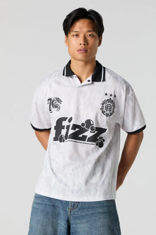 Collared Soccer Jersey sold by Charlotte Russe