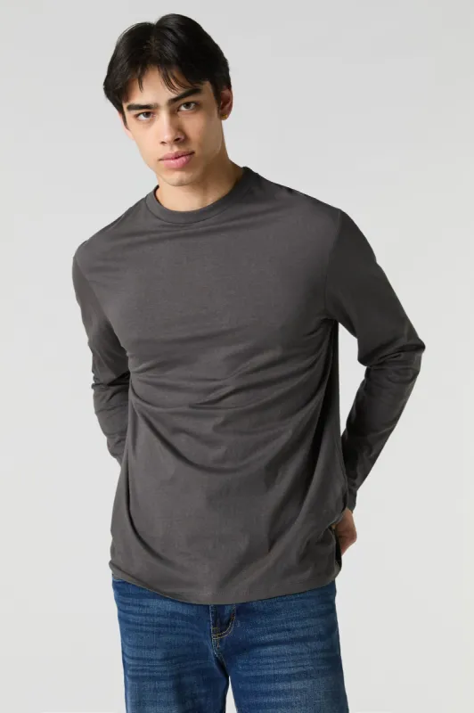 Solid Crewneck Long Sleeve Top sold by Charlotte Russe