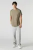 Solid Curved Hem T-Shirt sold by Charlotte Russe