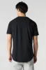 Solid Curved Hem T-Shirt sold by Charlotte Russe