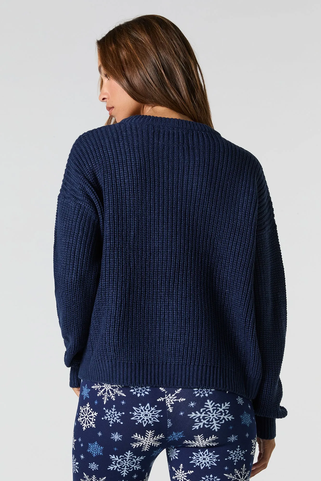 Fuzzy Bear Ribbed Knit Sweater sold by Charlotte Russe product image thumbnail 2