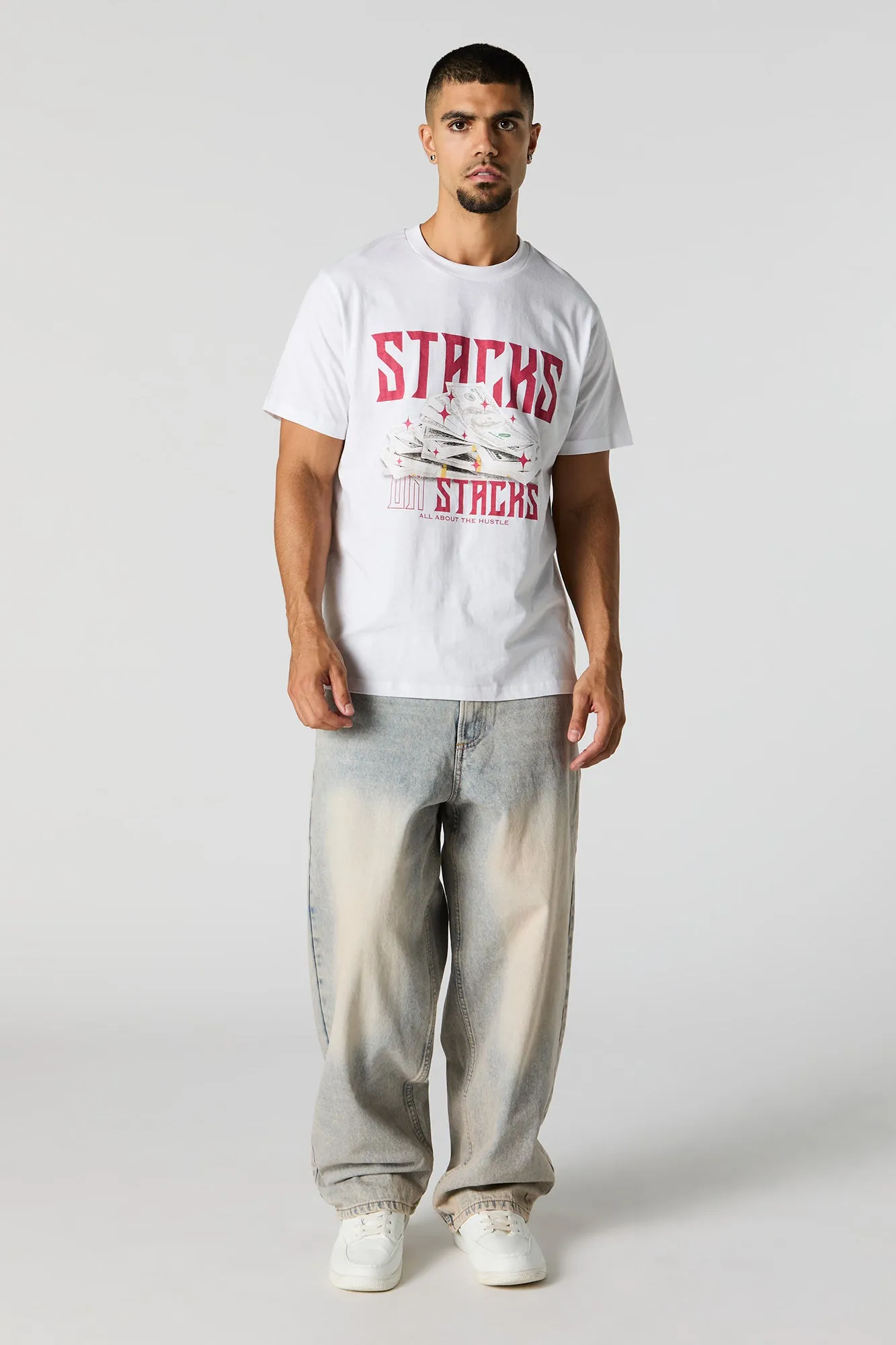 Stacks on Stacks Graphic T-Shirt sold by Charlotte Russe product image thumbnail 3