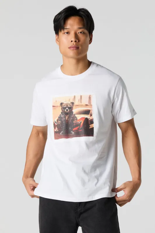 Cool Bear Graphic T-Shirt sold by Charlotte Russe