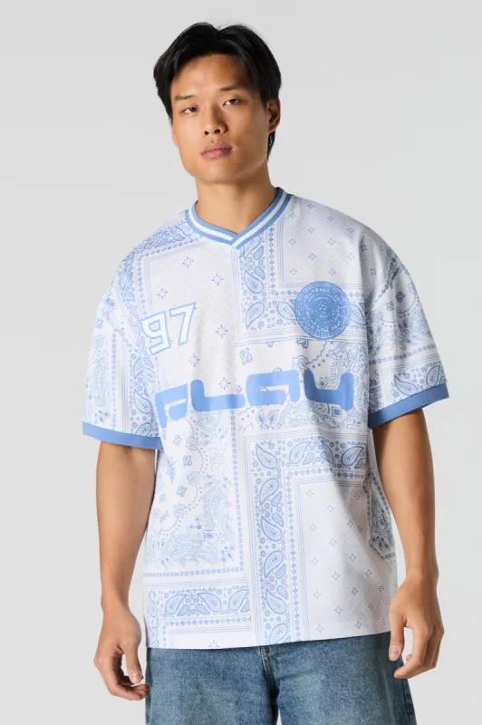 Bandana Print Soccer Jersey sold by Charlotte Russe
